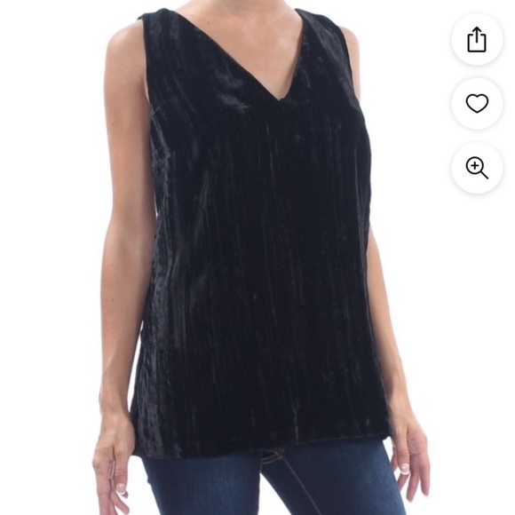 FRENCH CONNECTION BLACK VELVET LAYERING OVERSIZED PIECE NEW YEARS EVE PARTY TOP - Picture 2 of 12